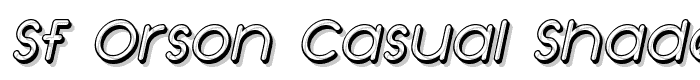 SF Orson Casual Shaded Oblique font